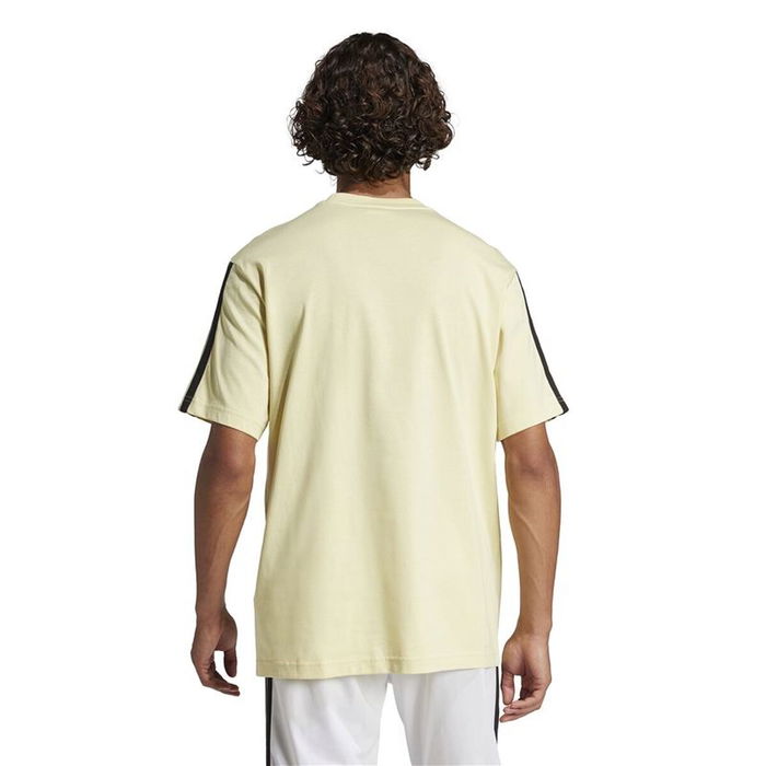 Camiseta de Manga Corta Hombre Adidas 3stripes Beige