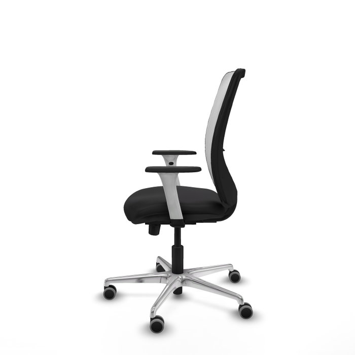 PIQUERAS Y CRESPO Silla de oficina Zulema con mecanismo Sincro/Traslack, Negro y Blanco