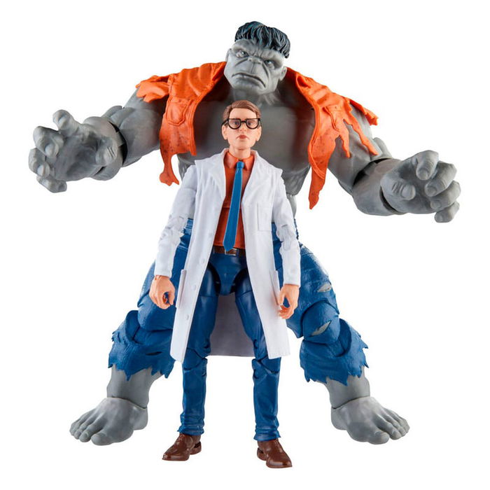Hasbro Figuras Gray Hulk & Dr. Bruce Banner Beyond Earths Mightiest Los Vengadores Avengers Marvel 15cm Articulada con Accesorios