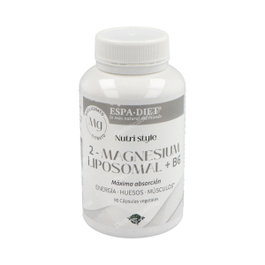 ESPADIET 2-Magnesium Liposomal +B6 90 Cápsulas - Citrato y Bisglicinato de Magnesio con Vitamina B6, Reduce Cansancio y Fatiga, Contribuye al Metabolismo Energético