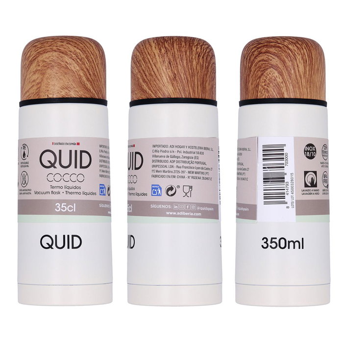 Quid Termo Acero Inoxidable Cocco 0,35 L Blanco