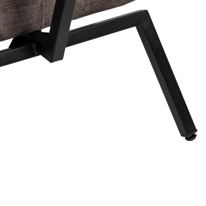 Sillón Gris Tejido-Metal Decoración 58 X 59 X 71 cm