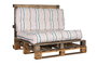 DKD Home Decor Cojin Suelo Terraza Y Jardin Multicolor 80 x 16 x 120 cm Resistente Agua Antimanchas Set 2