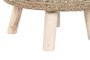 DKD Home Decor Reposapiés de Yute y Eucalipto Natural Marrón