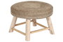 DKD Home Decor Reposapiés de Yute y Eucalipto Natural Marrón