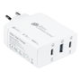 GoodConnections PCA-W001W Cargador USB 100W 3 Puertos QC4+ 2xUSB-C/1xUSB-A con Protección de Energía, Blanco