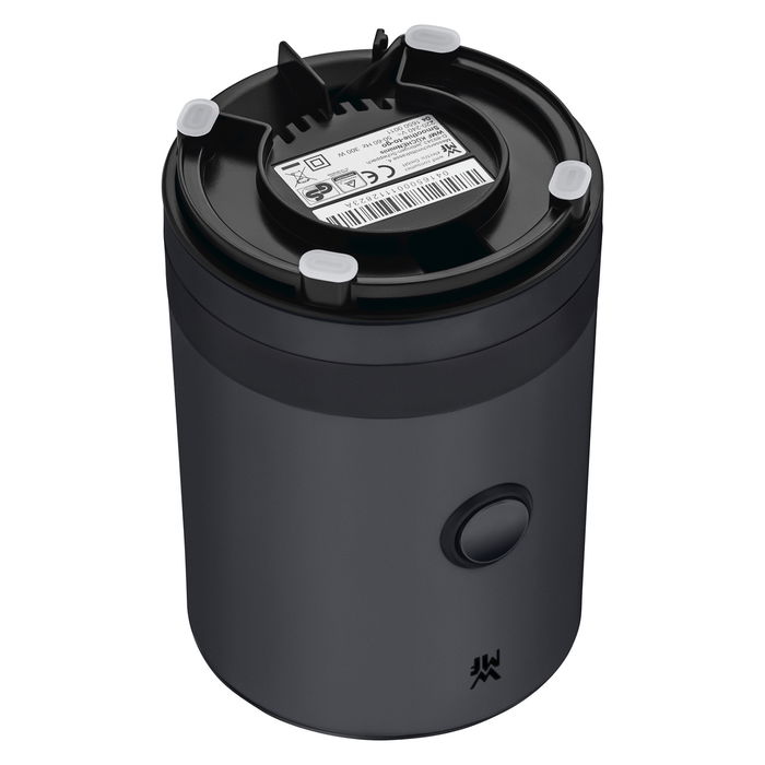 WMF KITCHENminis 0416500071 Licuadora de vaso, 0.6 L, 300 W, Negro, Smoothie-to-go deep black