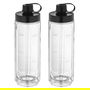 WMF KITCHENminis 0416500071 Licuadora de vaso, 0.6 L, 300 W, Negro, Smoothie-to-go deep black