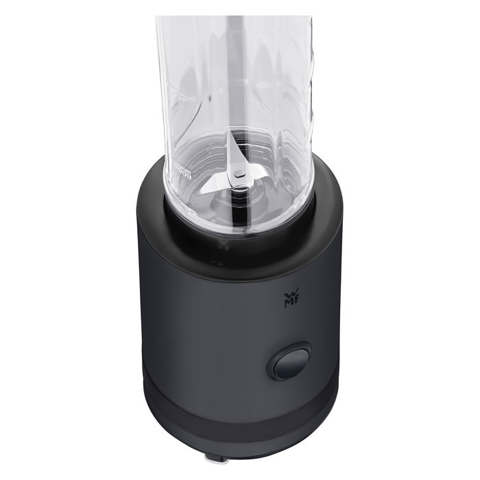 WMF KITCHENminis 0416500071 Licuadora de vaso, 0.6 L, 300 W, Negro, Smoothie-to-go deep black