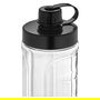 WMF KITCHENminis 0416500071 Licuadora de vaso, 0.6 L, 300 W, Negro, Smoothie-to-go deep black