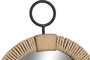DKD Home Decor Espejo de Madera y Cuerda Natural 25x3,5x33 cm