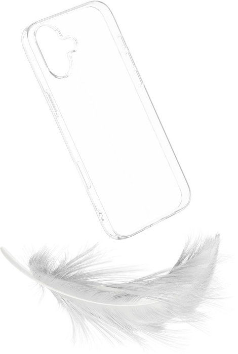 eSTUFF Funda INFINITE VIENNA para iPhone 16 - Transparente - Plástico 100% Reciclado