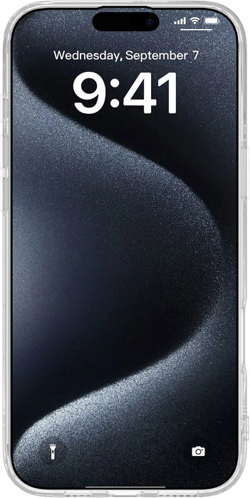 eSTUFF Funda INFINITE VIENNA para iPhone 16 - Transparente - Plástico 100% Reciclado