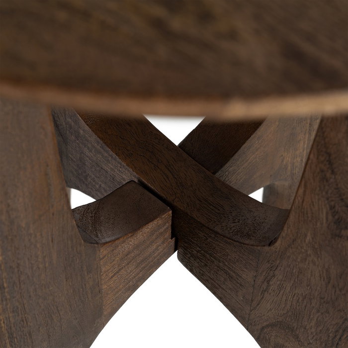 Mesita Natural Madera de Mango 50 X 50 X 56 cm