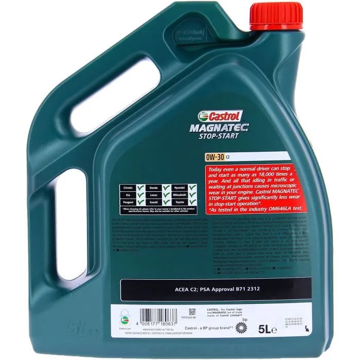 Aceite del motor - Castrol - Magnatec S 0W -30 C2 - 5L Aceite del motor - Castrol - Magnatec S 0W -30 C2 - 5L