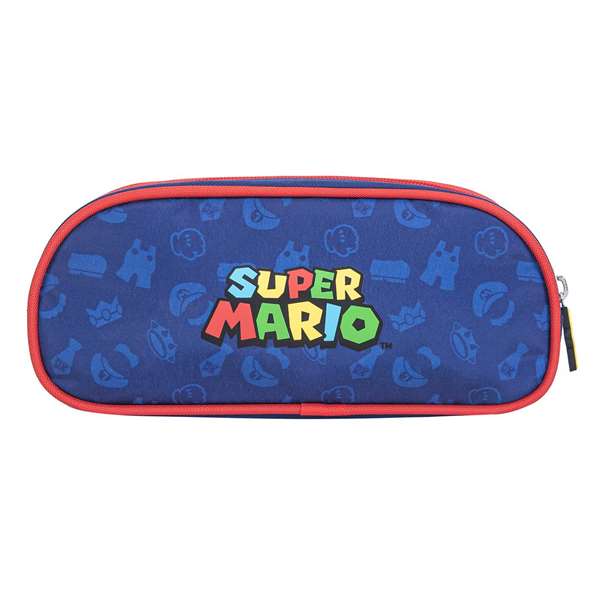 Toybags Estuche Triple Super Mario, Interior Forrado Personalizado, 37 x 27 x 17 cm, Material Textil