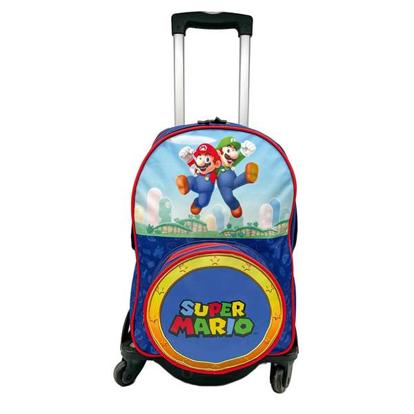 Toybags Estuche Triple Super Mario, Interior Forrado Personalizado, 37 x 27 x 17 cm, Material Textil