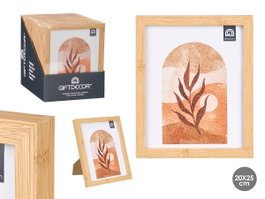 GIFTDECOR Portafotos Efecto Bambú 20x25 Marrón