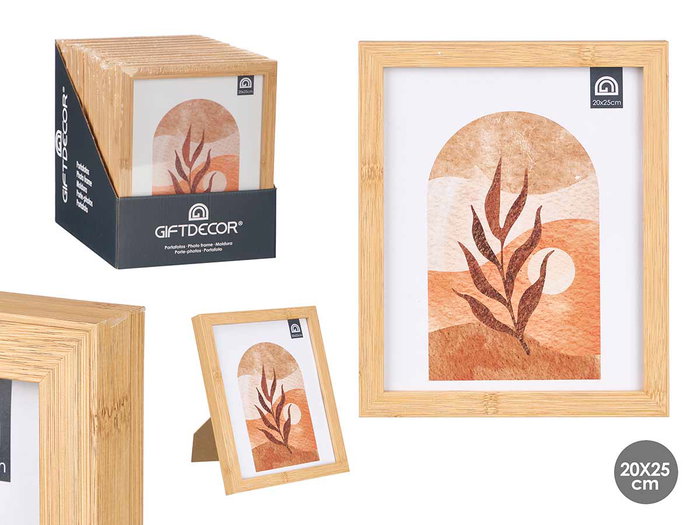 GIFTDECOR Portafotos Efecto Bambú 20x25 Marrón GIFTDECOR Portafotos Efecto Bambú 20x25 Marrón