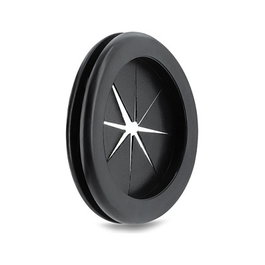 DeLOCK 67333 Pasacables circular Ø 60 mm negro
