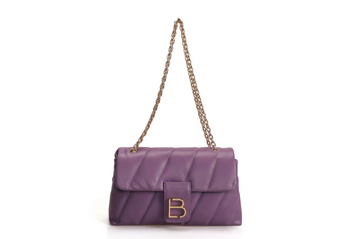 Lucky Bees Bandolera 923 Lila Piel de Polivinilo