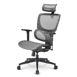 Sharkoon OfficePal C30M Silla de Oficina con Asiento y Respaldo de Malla Gris Altura 115-135 cm Ancho Respaldo 50 cm