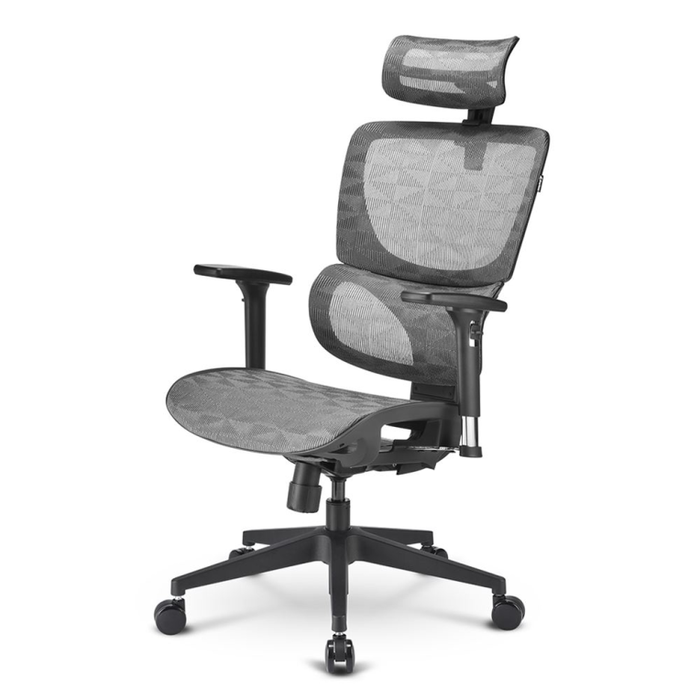 Sharkoon OfficePal C30M Silla de Oficina con Asiento y Respaldo de Malla Gris Altura 115-135 cm Ancho Respaldo 50 cm Sharkoon OfficePal C30M Silla de Oficina con Asiento y Respaldo de Malla Gris Altura 115-135 cm Ancho Respaldo 50 cm
