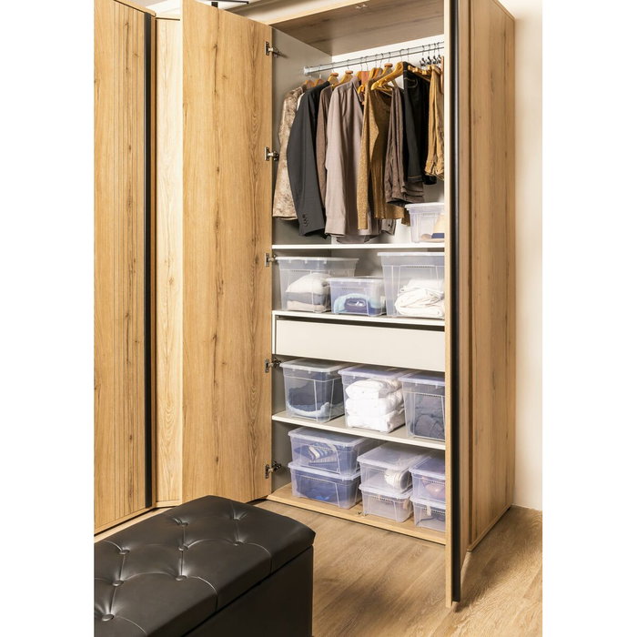 Mondex Caja de almacenaje Space Box 4H 34,5 l Transparente