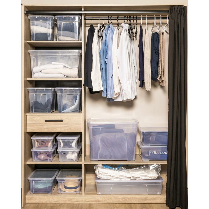Mondex Caja de almacenaje Space Box 4H 34,5 l Transparente