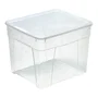 Mondex Caja de Almacenaje Space Box 4 H 34,5 Litros Transparente, 42x35x33 cm, Apilable, Material PP 100% No Tóxico