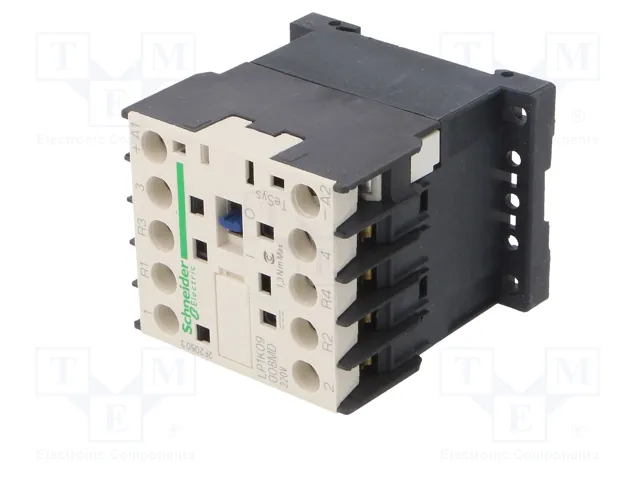 SCHNEIDER ELECTRIC LP1K09008MD TeSys K Contactor 4-polar 9A 220VDC