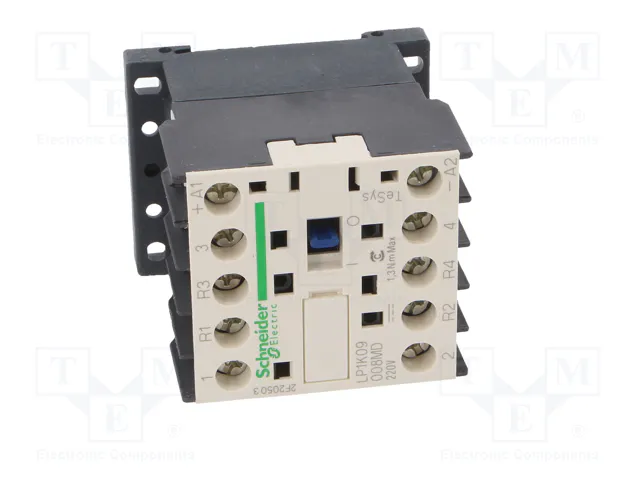 SCHNEIDER ELECTRIC LP1K09008MD TeSys K Contactor 4-polar 9A 220VDC