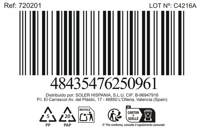 La Mediterranea Bol Blanco "Yummy" 13 x 8.3 x 5.7 cm - Modelo Md (24 Unidades)