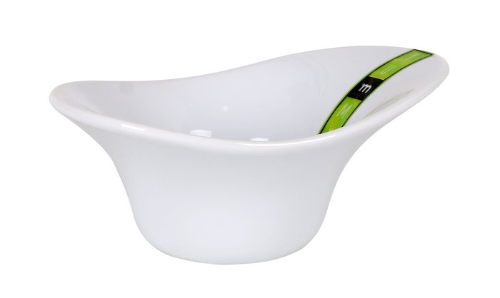 La Mediterranea Bol Blanco "Yummy" 13 x 8.3 x 5.7 cm - Modelo Md (24 Unidades)