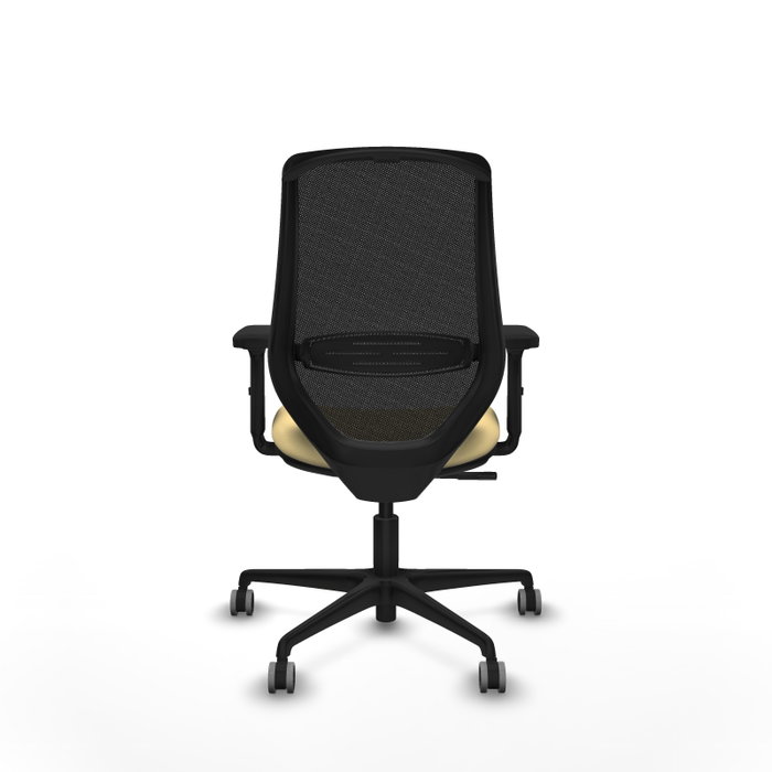 PIQUERAS Y CRESPO Silla de oficina Mardos con mecanismo Sincro, Crema y Negro PIQUERAS Y CRESPO Silla de oficina Mardos con mecanismo Sincro, Crema y Negro
