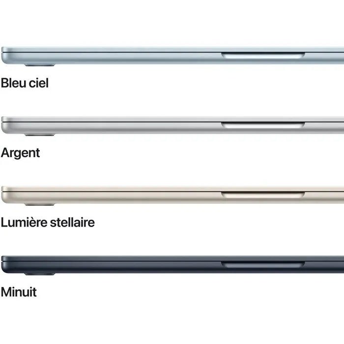 Apple MacBook Air M5 15.3 Pulgadas (2026) - 16 GB RAM - 512 GB SSD - CPU 10 núcleos - GPU 10 núcleos - Plata - MDV94FNA