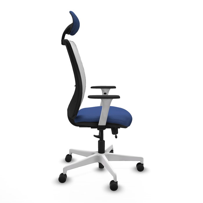 PIQUERAS Y CRESPO Silla de oficina Zulema Azul Marino y Blanco