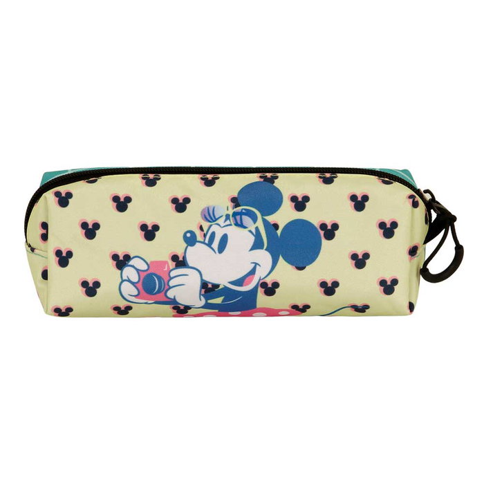 Disney Minnie Mouse Estuche Portatodo Cuadrado FAN 2.0 Cheese Azul 21x8x5.5 cm Capacidad 0.90 L Poliéster