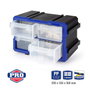 Workpro Organizador apilable de 4 cajones con cajones transparentes