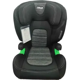 Bbgo Silla de Coche BBG8437027499081 I-SIZE 100-150 cm ISOFIX para 3 a 12 años, Negra y Gris, Reposacabezas 16 Posiciones, Respaldo 2 Posiciones