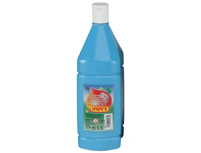 Jovi Tempera Liquida Escolar 1000 ml Azul Cyan