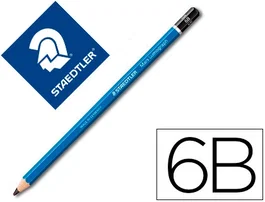 Staedtler Lápices de Grafito Mars Lumograph 100 6B Unidad