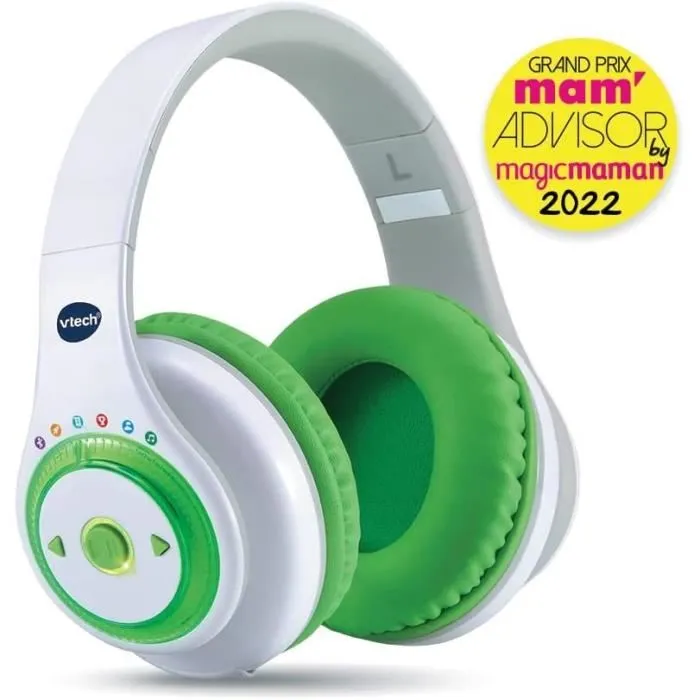 Vtech Kidipods Max Auriculares Interactivos 7 en 1 para Jóvenes con Audio Limitado a 85dB