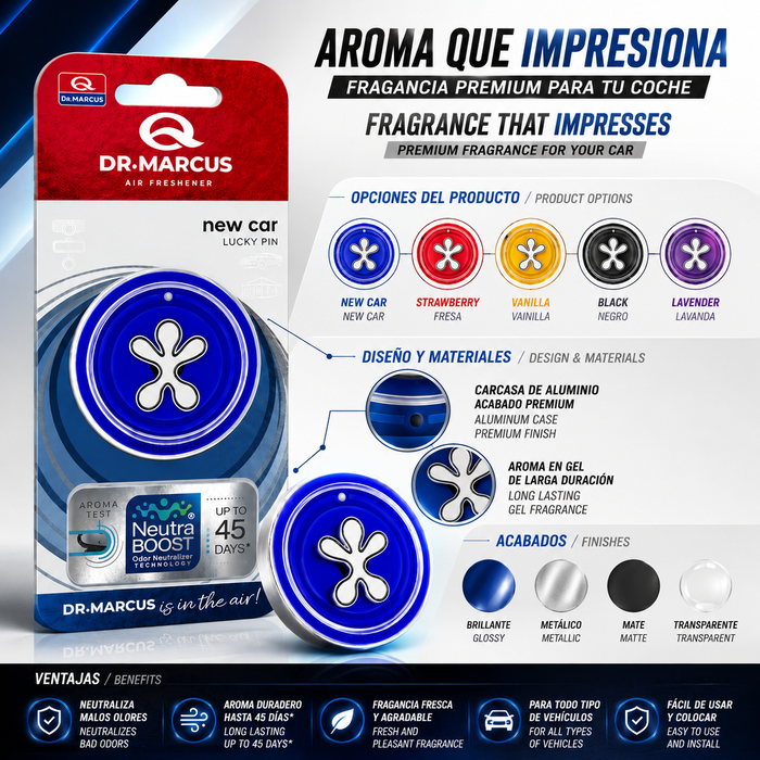 Drmarcus Lucky Pin Ambientador New Car Drmarcus Lucky Pin Ambientador New Car