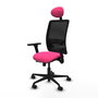 PIQUERAS Y CRESPO Silla de oficina Zulema Rosa y Negro