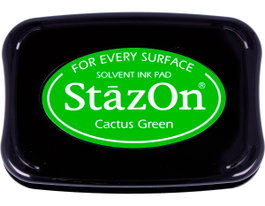 Tsukineko Almohadilla de tinta STAZON Verde cactus 99x68mm