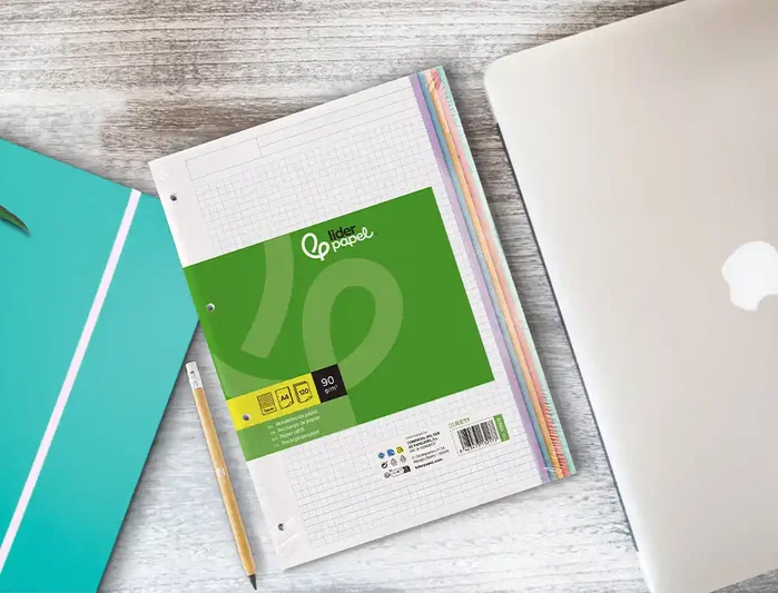 Liderpapel Recambio A4 120 Hojas Cuadro 5 mm Colores Pasteles Liderpapel Recambio A4 120 Hojas Cuadro 5 mm Colores Pasteles