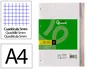 Liderpapel Recambio A4 120 Hojas Cuadro 5 mm Colores Pasteles