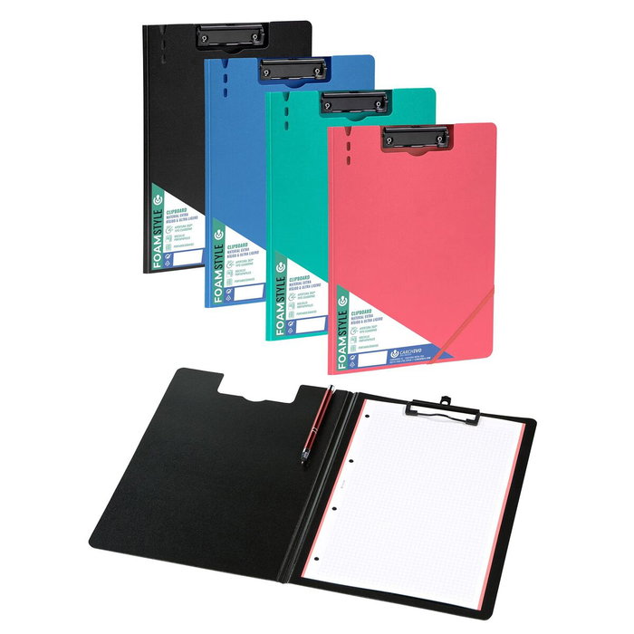 Carchivo Carpeta con Pinza Foam Style A4 Azul Carchivo Carpeta con Pinza Foam Style A4 Azul