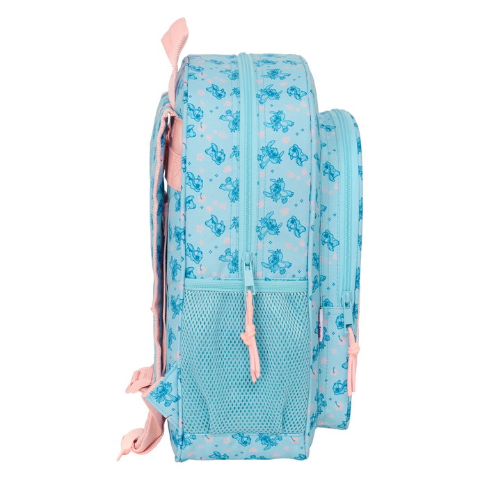 Mochila Escolar Lilo & Stitch Ohana Azul 32 x 38 x 12 cm